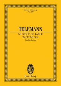 Telemann: Musique de table (Study Score) published by Eulenburg